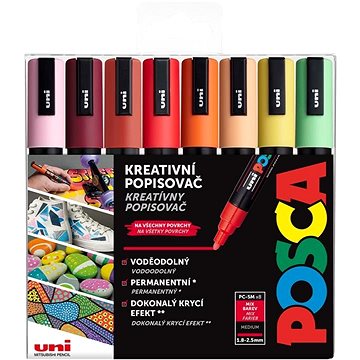 

UNI Posca 5M 8 ks letní tóny