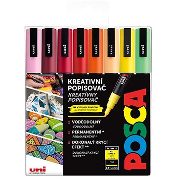 

UNI Posca 3M 8 ks letní tóny
