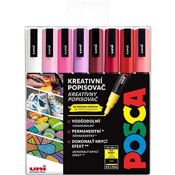 

UNI Posca 3M 8 ks teplé tóny