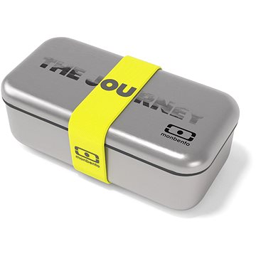 

MonBento Nerezový svačinový box MonBento Sense The Jorney, žlutý