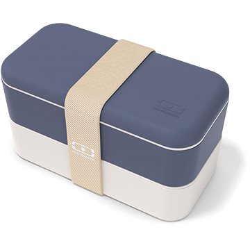 

MonBento Svačinový bento box Original Blue Natural