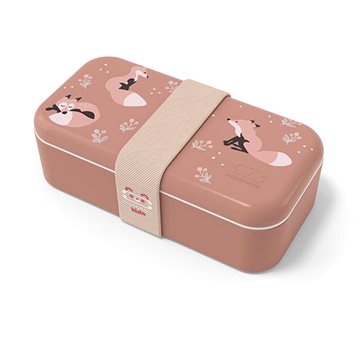 

MonBento Dětský svačinový box Foodie Cinnamon Fox, hnědá