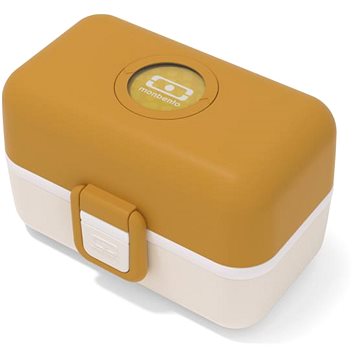 

MonBento Svačinový box dětský do školy Tresor Mustard Safari
