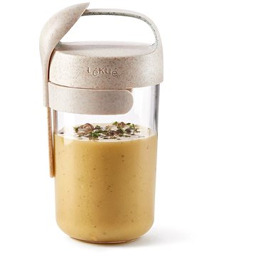 

Lékué Svačinový box se lžičkou Jar To Go Organic 600 ml