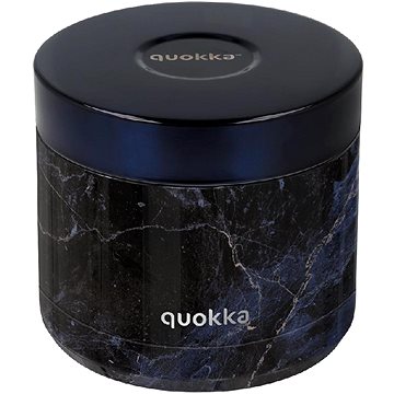 

Quokka Nerezová dóza na jídlo Whim Black Marble, 600 ml