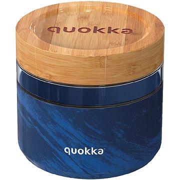 

Quokka Skleněná dóza na potraviny Deli Wood Grain, 820 ml