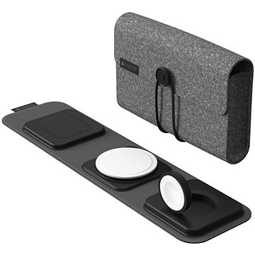 

Mophie 3v1 cestovní nabíječka s MagSafe černá