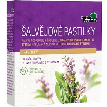 

Naturprodukt Šalvějové pastilky 20 ks