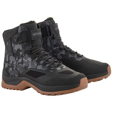 ALPINESTARS boty CR-6 DRYSTAR, černé/šedé maskáčové, vel. 40,5