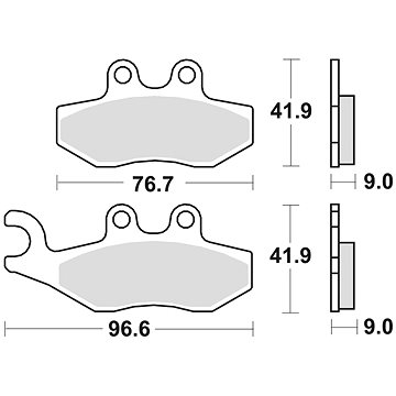 

Braking brzdové destičky (semi-metalická směs SM1) (2ks) M501-178