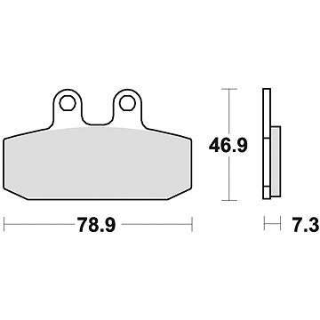 

Braking brzdové destičky (semi-metalická směs SM1) (2ks) M501-110
