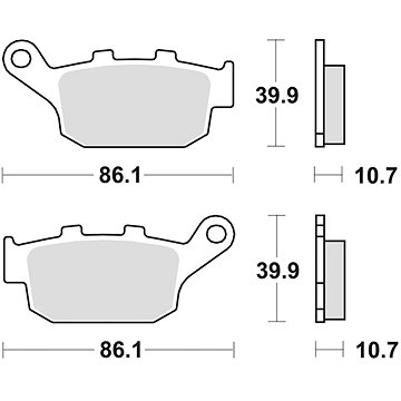 

Braking brzdové destičky (semi-metalická směs SM1) (2ks) M501-122