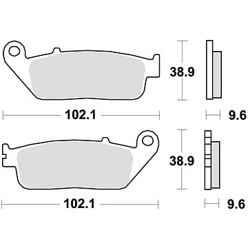 

Braking brzdové destičky (semi-metalická směs SM1) (2ks) M501-128