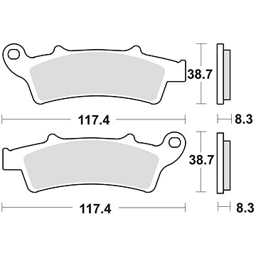 

Braking brzdové destičky (semi-metalická směs SM1) (2ks) M501-167