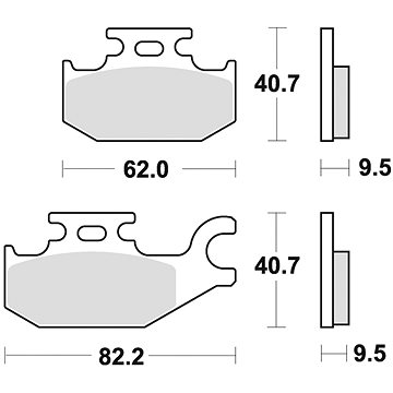 

Braking brzdové destičky (semi-metalická směs SM1) (2ks) M501-168