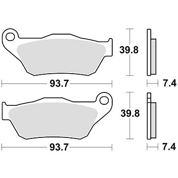 

Braking brzdové destičky (semi-metalická směs SM1) (2ks) M501-192