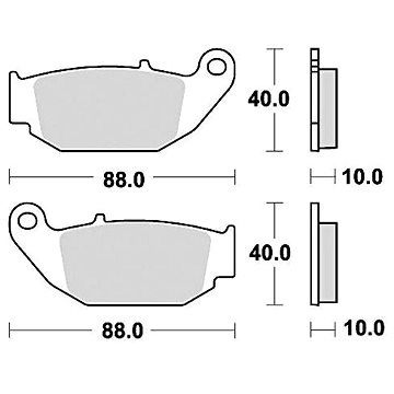 

Braking brzdové destičky (semi-metalická směs SM1) (2ks) M501-201