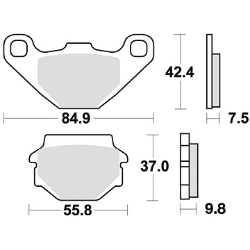 

Braking brzdové destičky (semi-metalická směs SM1) (2ks) M501-106