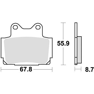 

Braking brzdové destičky (semi-metalická směs SM1) (2ks) M501-108
