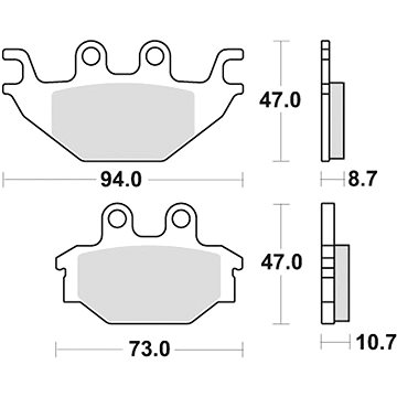 

Braking brzdové destičky (semi-metalická směs SM1) (2ks) M501-189