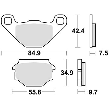 

Braking brzdové destičky (semi-metalická směs SM1) (2ks) M501-136