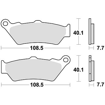

Braking brzdové destičky (semi-metalická směs SM1) (2ks) M501-147