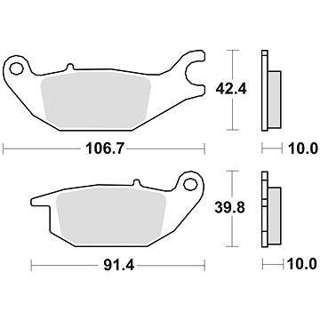 

Braking brzdové destičky (semi-metalická směs SM1) (2ks) M501-169