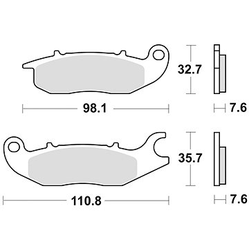 

Braking brzdové destičky (semi-metalická směs SM1) (2ks) M501-183
