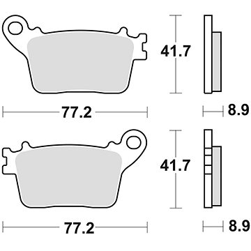 

Braking brzdové destičky (semi-metalická směs SM1) (2ks) M501-191