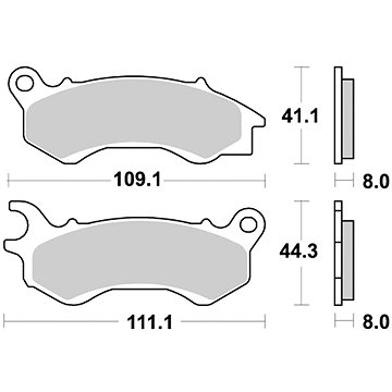 

Braking brzdové destičky (semi-metalická směs SM1) (2ks) M501-199