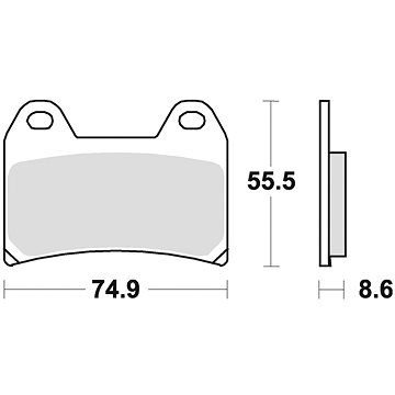 

Braking brzdové destičky (semi metalická směs CM66) (2ks) M501-295
