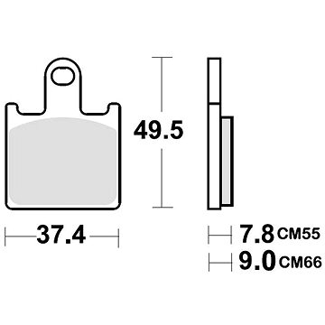 

Braking brzdové destičky (semi metalická směs CM66) (2ks) M501-303