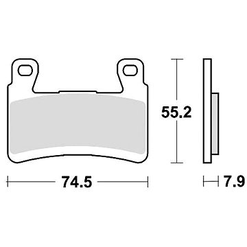 

Braking brzdové destičky (semi metalická směs CM66) (2ks) M501-308