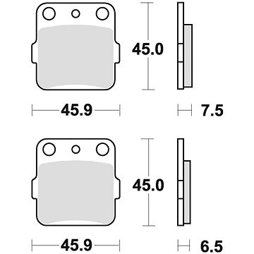 

Braking brzdové destičky (sinterová směs CM44) (2ks) M501-242