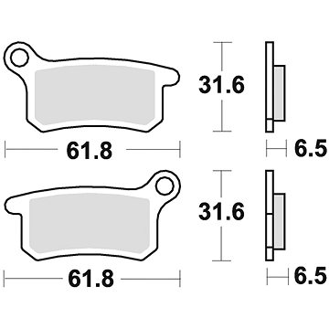 

Braking brzdové destičky (sinterová směs CM44) (2ks) M501-254