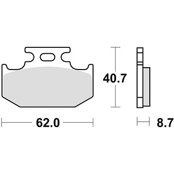 

Braking brzdové destičky (sinterová směs CM44) (2ks) M501-247