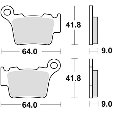 

Braking brzdové destičky (sinterová směs CM44) (2ks) M501-257