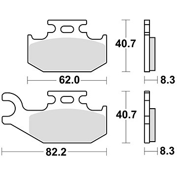 

Braking brzdové destičky (sinterová směs CM44) (2ks) M501-264