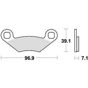 

Braking brzdové destičky (sinterová směs CM44) (2ks) M501-253