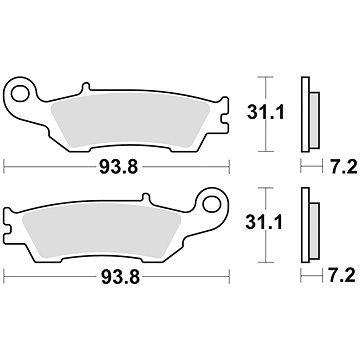 

Braking brzdové destičky (sinterová směs CM44) (2ks) M501-262