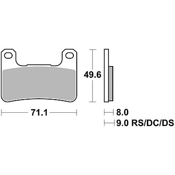 

Braking brzdové destičky (sinterová směs CM55) (2ks) M501-224
