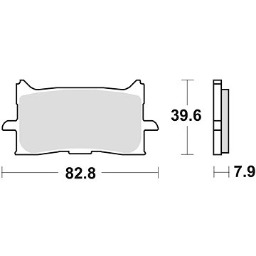 

Braking brzdové destičky (sinterová směs CM55) (2ks) M501-240