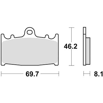 

Braking brzdové destičky (sinterová směs CM55) (2ks) M501-205