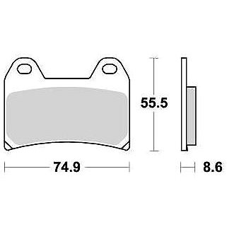 

Braking brzdové destičky (sinterová směs CM55) (2ks) M501-214