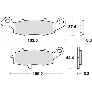 

Braking brzdové destičky (sinterová směs CM55) (2ks) M501-216