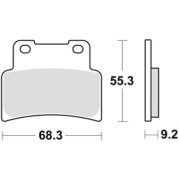

Braking brzdové destičky (sinterová směs CM55) (2ks) M501-232