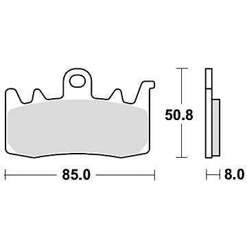 

Braking brzdové destičky (sinterová směs CM55) (2ks) M501-238