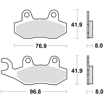 

Braking brzdové destičky (sinterová směs CM56) (2ks) M501-270