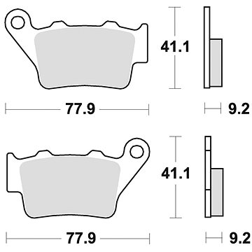 

Braking brzdové destičky (sinterová směs CM56) (2ks) M501-277