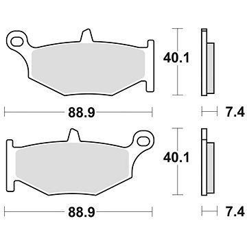 

Braking brzdové destičky (sinterová směs CM56) (2ks) M501-286